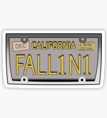 Lucifer's license plate - FALL1N1 Sticker