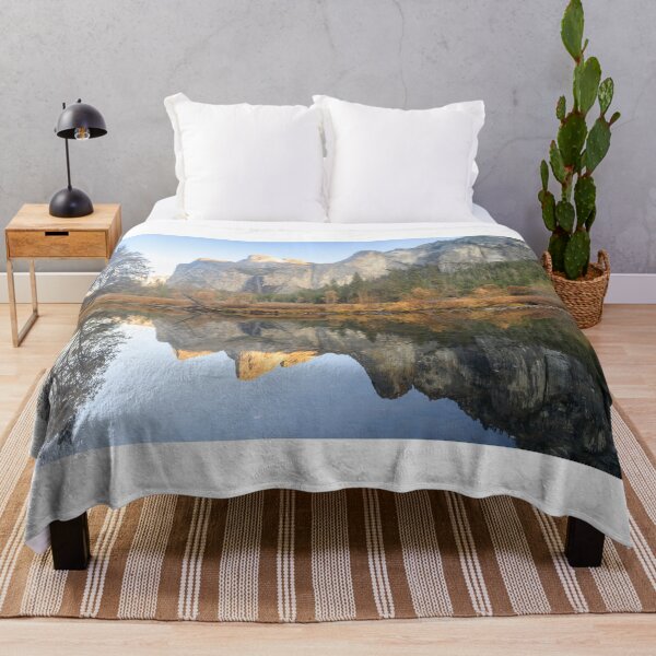Item preview, Cathedral Rocks reflecting on Merced River at autumn sunset via Valley View designed and sold by yhelfman.