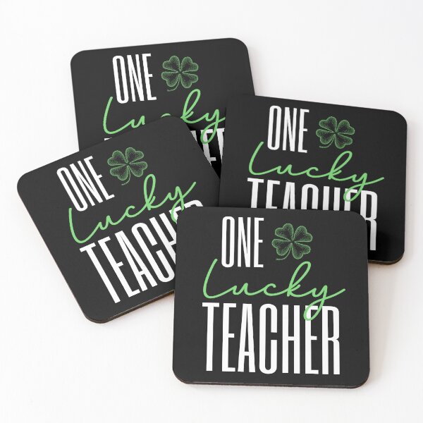 Item preview, One Lucky Teacher designed and sold by Hey-Nice-Shirt.