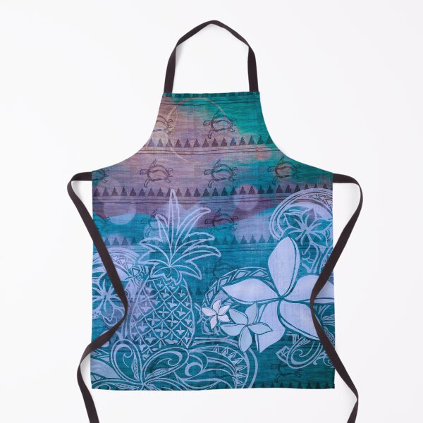 Item preview, Polynesian Turtle And Pineapple Pattern 2073 designed and sold by sunnthreads.
