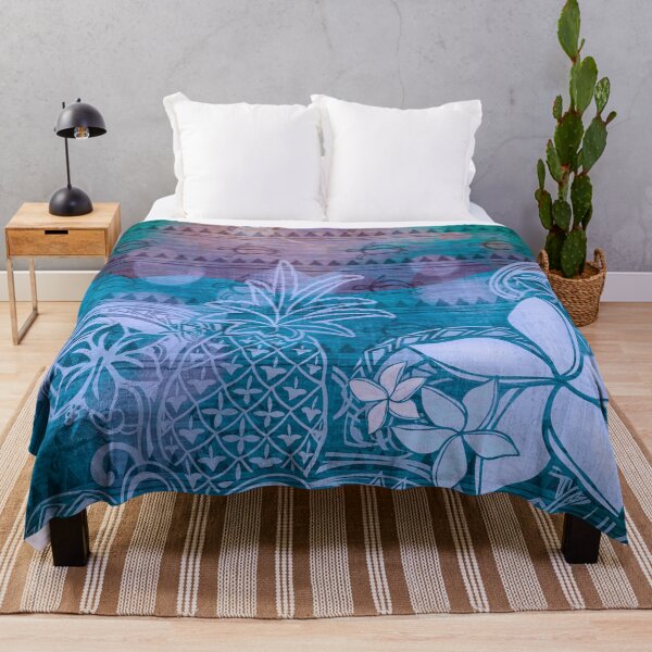 Item preview,  Polynesian Turtle And Pineapple Pattern 2073 designed and sold by sunnthreads.