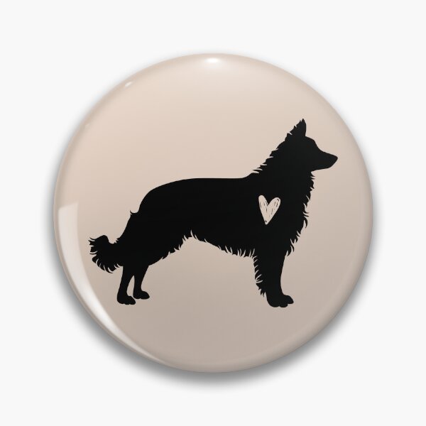 Item preview, Mudi Black Silhouette Heart Dog Love Cute designed and sold by Omoozo.