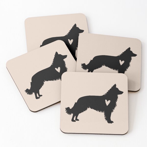 Item preview, Mudi Black Silhouette Heart Dog Love Cute designed and sold by Omoozo.