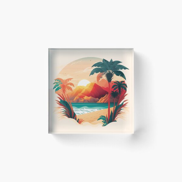 Item preview, Landscape ocean palm tree#2 designed and sold by FunArt4You.
