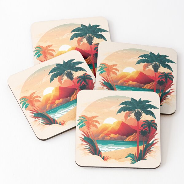 Item preview, Landscape ocean palm tree#2 designed and sold by FunArt4You.
