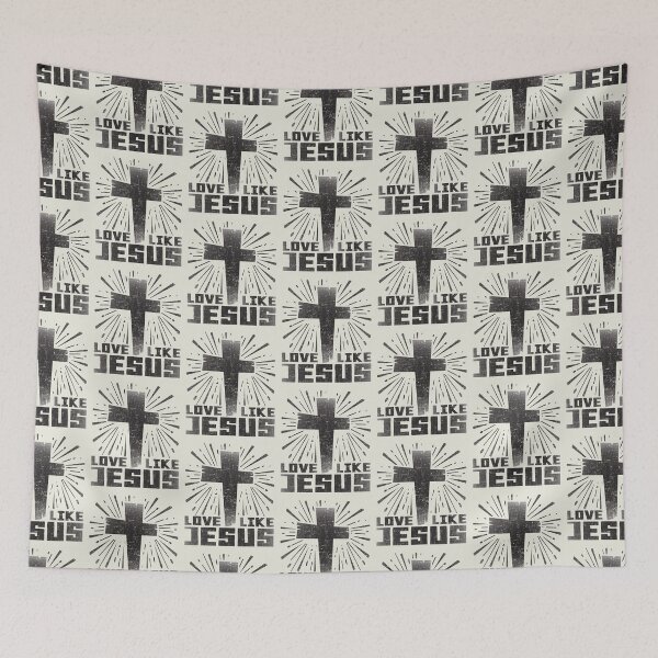 Item preview, Love like Jesus - Christian saying designed and sold by VichallanStudio.