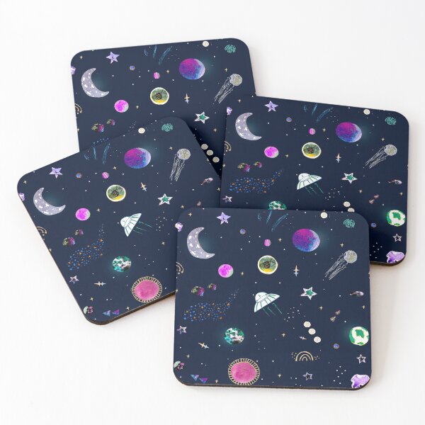Item preview, Cosmic, Space doodle illustration. cartoon space rockets, planets, stars. designed and sold by Anastasiia Yurevych.