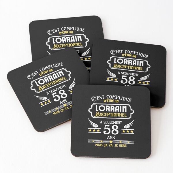 Item preview, Lorrain Man 58th Birthday gift designed and sold by RomualdGR.