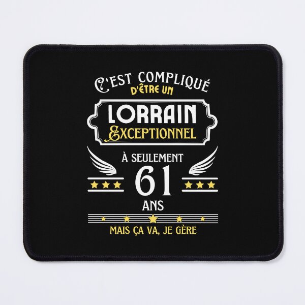 Item preview, Lorrain Man 61st Birthday gift designed and sold by RomualdGR.