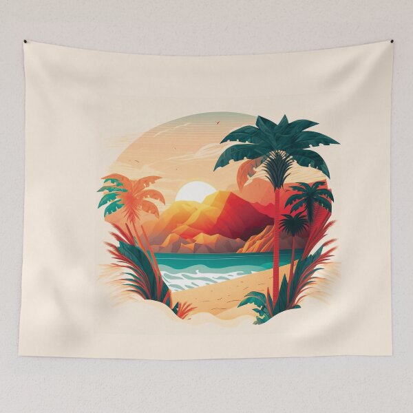 Item preview, Landscape ocean palm tree_gor#2 designed and sold by FunArt4You.