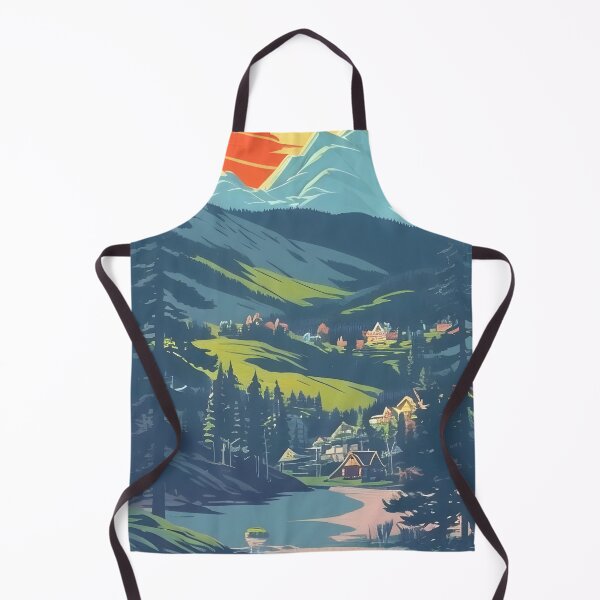 Item preview, Enhance Your Space with Our Beautiful Collection of Minimalist Matte Painting of Bavarian Alps Prints designed and sold by supeart.