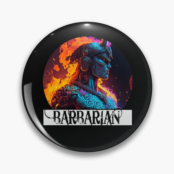 Item preview, RPG Barbarian Class Neon designed and sold by FantasyRealmOP.