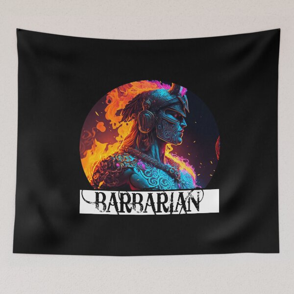 Item preview, RPG Barbarian Class Neon designed and sold by FantasyRealmOP.
