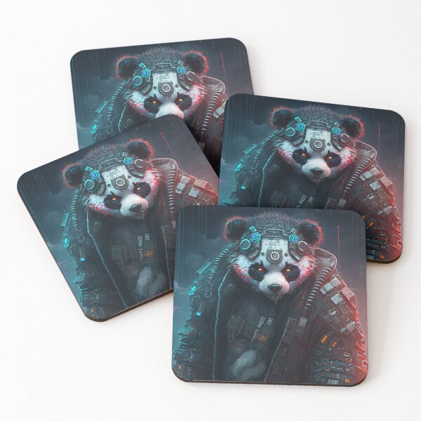 Item preview, Cyberpunk panda cyborg designed and sold by ARTeez⭐️⭐️⭐️⭐️⭐️.