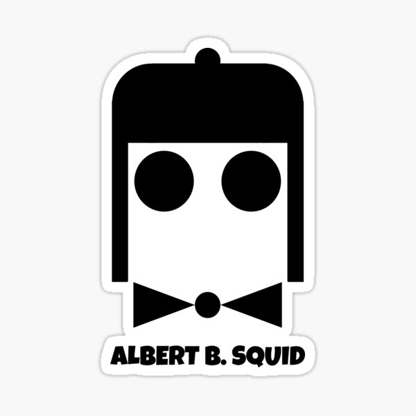 Item preview, Albert B. Squid Logo designed and sold by Square Root of Squid.