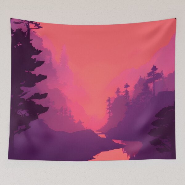 Item preview, Discover the Elegance and Charm of Our Collection of Minimalist Forest Landscape Prints designed and sold by supeart.