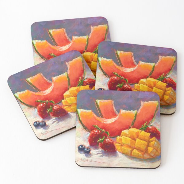 Item preview, Summer fruit pastel painting designed and sold by Lindafinchart.
