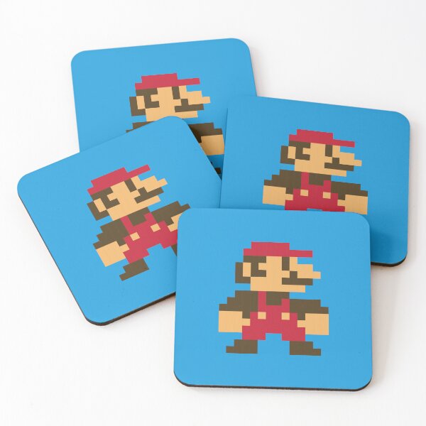 Item preview, 8-bit Super M pixel graphic (red) designed and sold by doubleplott.