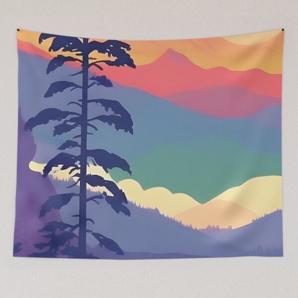 Item preview, Find the Perfect Minimalist Matte Painting of Beautiful Mountain Landscape in the Bavarian Alps Print for Your Personal Style and Taste designed and sold by supeart.