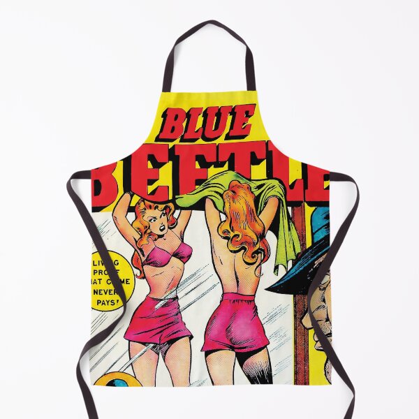 Item preview, Blue Beetle Vol.54 1960's Superhero Comic Cover - Living Proof That Crime Never Pays designed and sold by AllTheFaeThings.