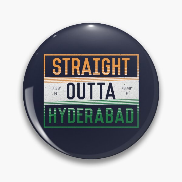 Item preview, Straight Outta Hyderabad | Funny Indian Quotes designed and sold by DrawingBoard.