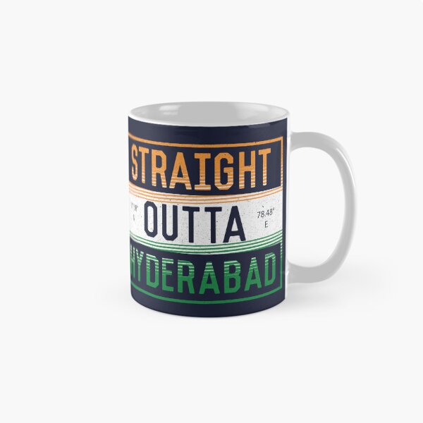 Item preview, Straight Outta Hyderabad | Funny Indian Quotes designed and sold by DrawingBoard.