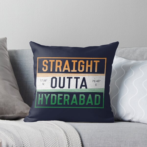 Item preview, Straight Outta Hyderabad | Funny Indian Quotes designed and sold by DrawingBoard.