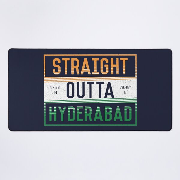 Item preview, Straight Outta Hyderabad | Funny Indian Quotes designed and sold by DrawingBoard.