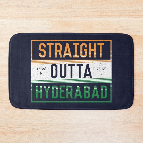 Item preview, Straight Outta Hyderabad | Funny Indian Quotes designed and sold by DrawingBoard.