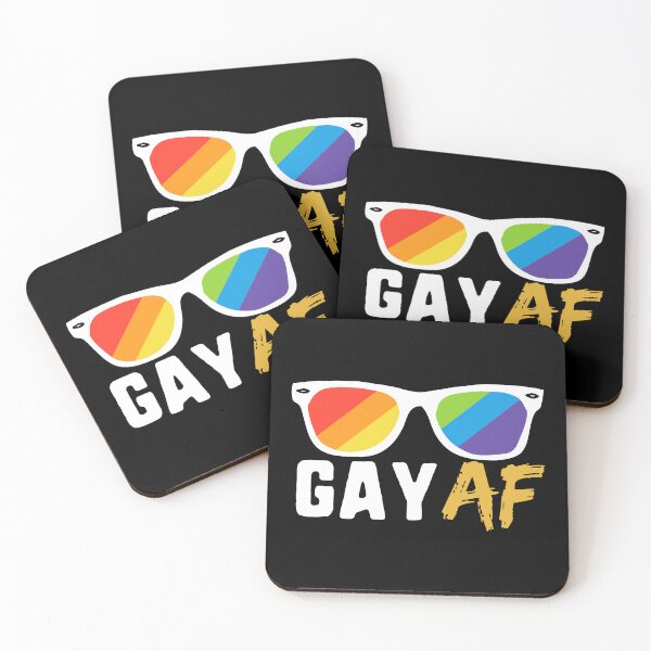 Item preview, Gay AF LGBT Pride Rainbow Sunglasses Rally Pride designed and sold by QueenOfPrint.