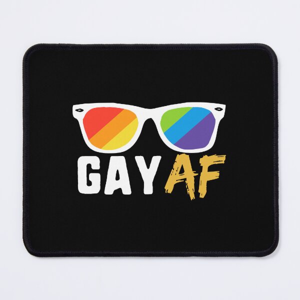 Item preview, Gay AF LGBT Pride Rainbow Sunglasses Rally Pride designed and sold by QueenOfPrint.