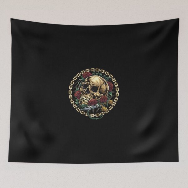 Item preview, Skull and Roses Red Flowers designed and sold by Boydesdo.