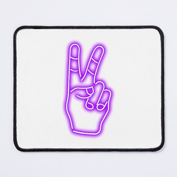 Item preview, Peace Finger Neon Purple Classic designed and sold by yuliafra.