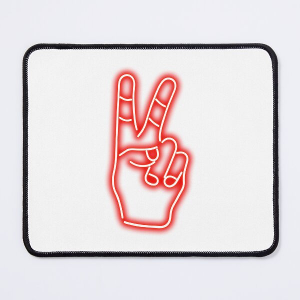 Item preview, Peace Finger Neon Red Classic designed and sold by yuliafra.