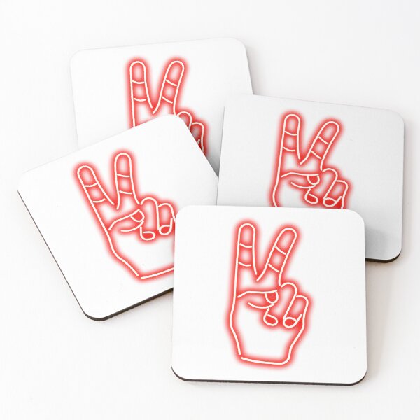 Item preview, Peace Finger Neon Red Classic designed and sold by yuliafra.
