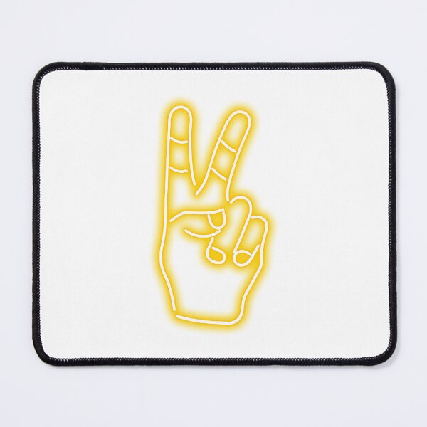 Item preview, Peace Finger Neon Yellow Classic designed and sold by yuliafra.