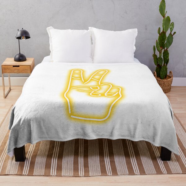 Item preview, Peace Finger Neon Yellow Classic designed and sold by yuliafra.