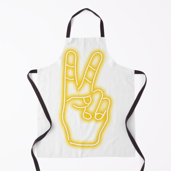 Item preview, Peace Finger Neon Yellow Classic designed and sold by yuliafra.