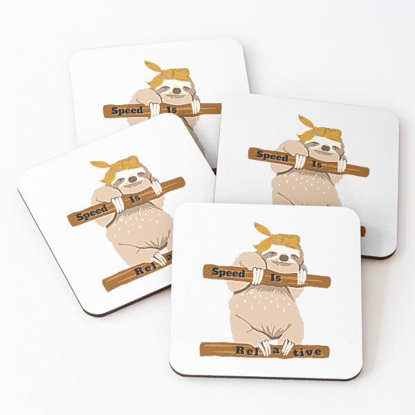 Item preview, Speed Is Relative - Slow Sloth in Nature Funny designed and sold by Digitalme Designs.