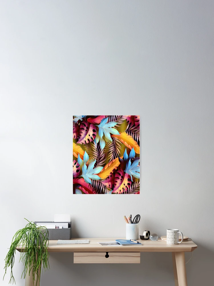 Thumbnail 2 of 3, Poster, Palm Tree Leaves Pattern designed and sold by RagWeasel.