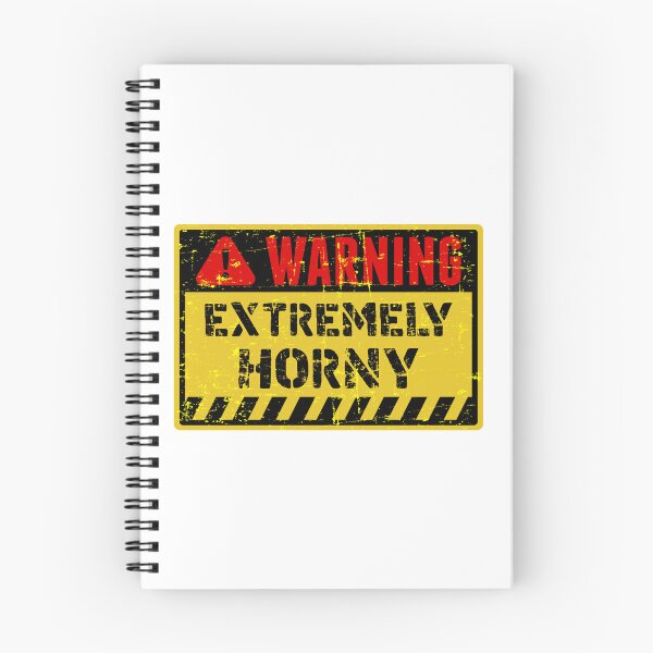 Item preview, human warning label extremely horny designed and sold by ramwebroom.