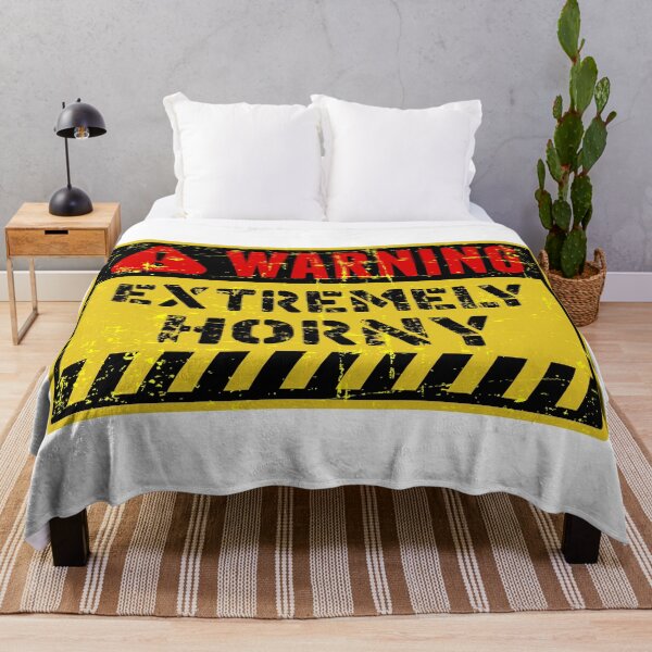 Item preview, human warning label extremely horny designed and sold by ramwebroom.