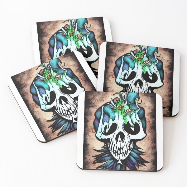 Item preview, Isd Phychedic Skull designed and sold by Cryptic Canvas.