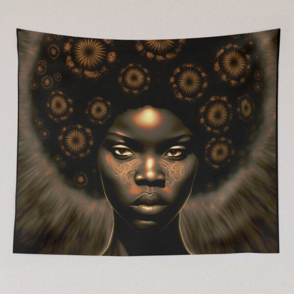 Item preview, Afro Queen - Amandla (the strong one) designed and sold by EnjoyDigitalArt.