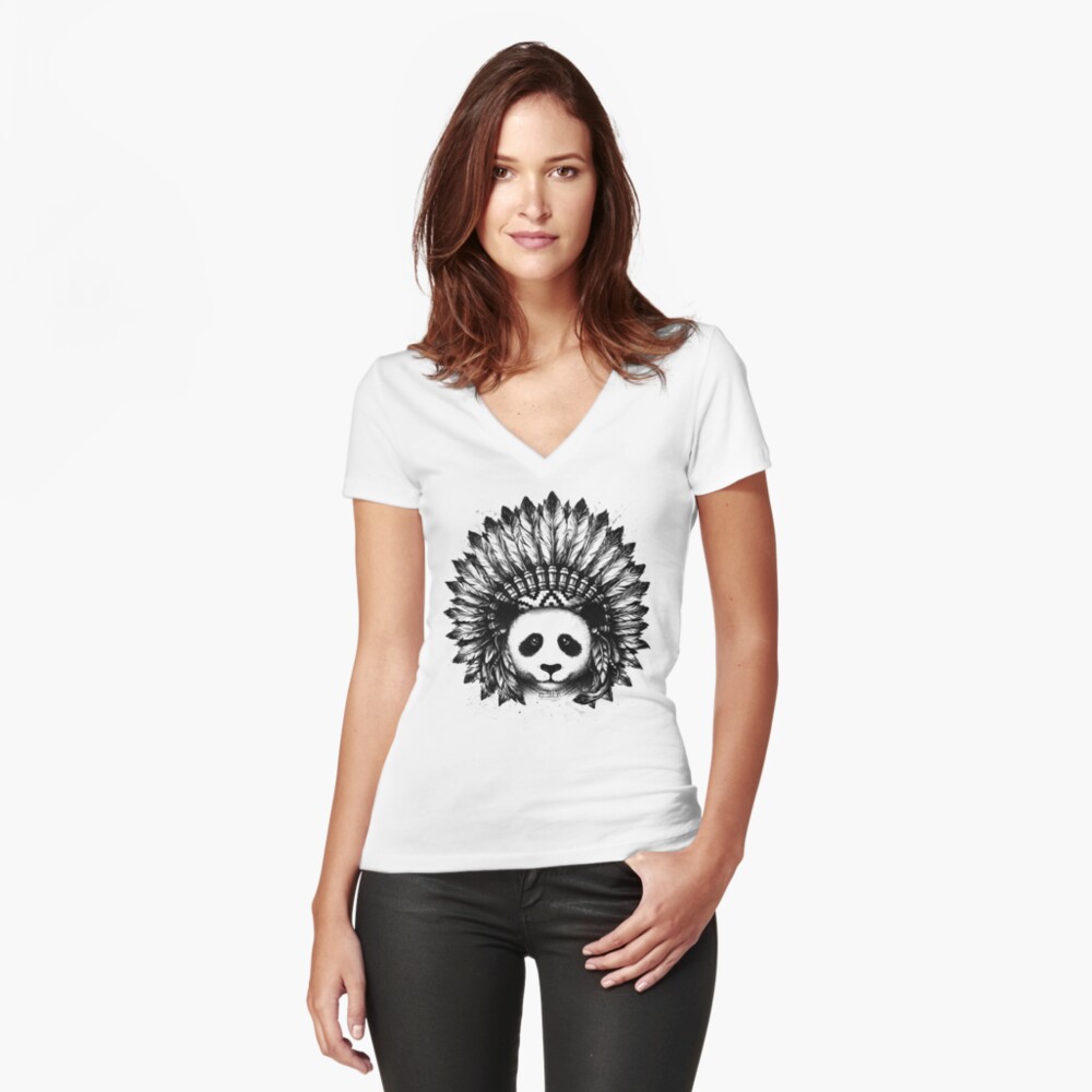 Item preview, Fitted V-Neck T-Shirt designed and sold by buko.