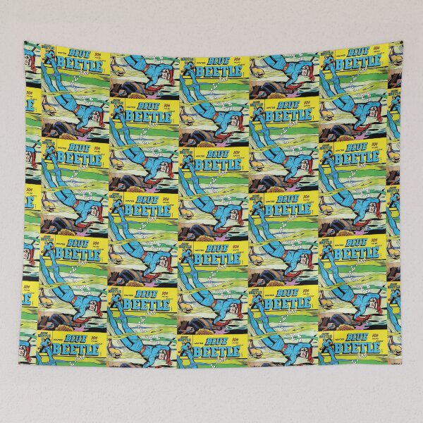 Item preview, Blue Beetle Vol.40 1960's Superhero Comic Cover designed and sold by AllTheFaeThings.