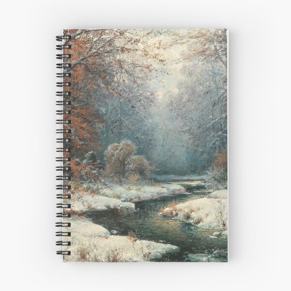 Item preview, Winter scenery - Winter river landscape by Adolf Kaufmann  designed and sold by AR-shop.