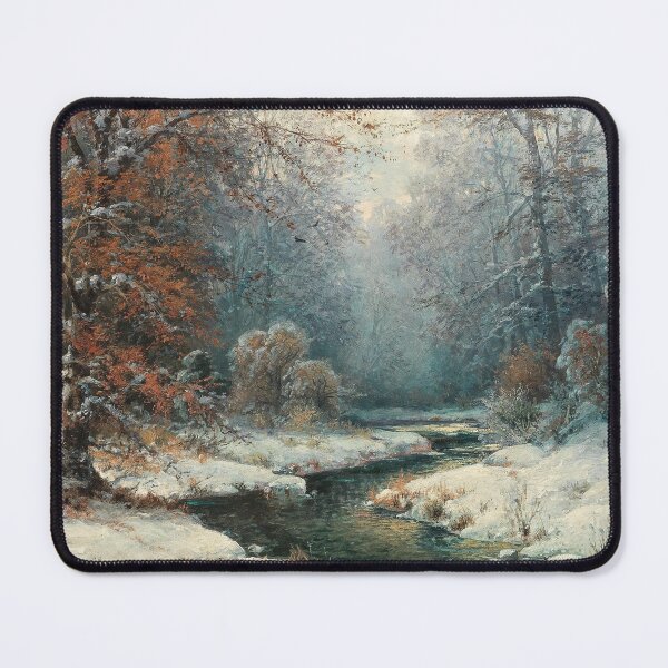 Item preview, Winter scenery - Winter river landscape by Adolf Kaufmann  designed and sold by AR-shop.