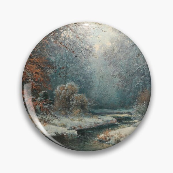 Item preview, Winter scenery - Winter river landscape by Adolf Kaufmann designed and sold by AR-shop.