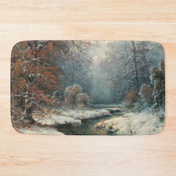 Item preview, Winter scenery - Winter river landscape by Adolf Kaufmann  designed and sold by AR-shop.